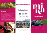 Servizio fotografico e grafica pubblicitaria per aperitivo promozionale - Mika Winery