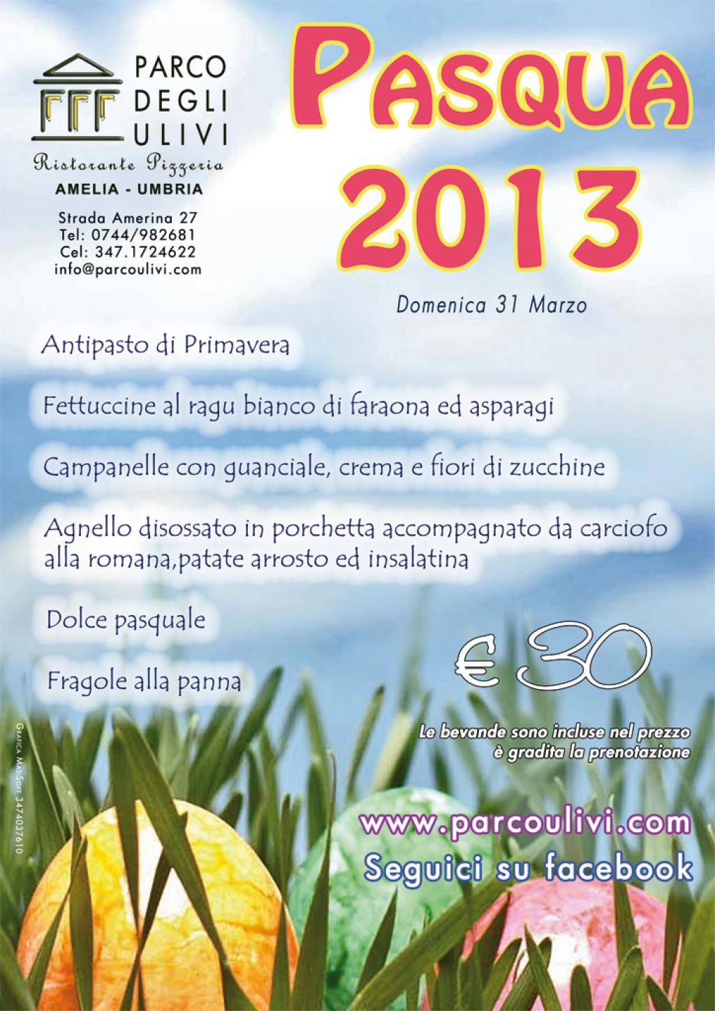 volantini Ristorante pizzeria parco degli ulivi amelia terni